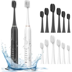 Bubble-Fly 2-Piece Electric Toothbrush Set for $16