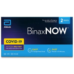 BinaxNOW COVID-19 Antigen Self Tests 2-Pack for $20 BinaxNOW COVID-19 Antigen Self Tests 2-Pack for $20