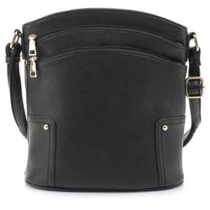 Kim Rogers Triple Zip Shoulder Bag for $34 Kim Rogers Triple Zip Shoulder Bag for $34