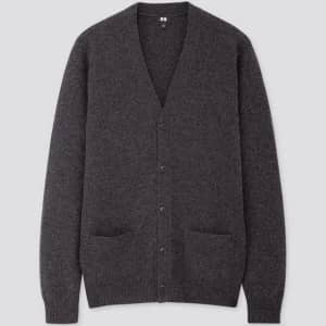 Uniqlo Men's Lambswool Cardigan for $15 Uniqlo Men's Lambswool Cardigan for $15