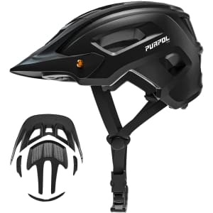 Purpol Adults' Bike Helmet with Light from $18