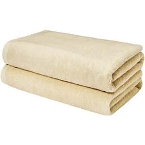 Amazon Basics Quick-Dry, Luxurious, Soft, 100% Cotton Towels, Linen - Set of 2 Bath Sheets for $27 Amazon Basics Quick-Dry, Luxurious, Soft, 100% Cotton Towels, Linen - Set of 2 Bath Sheets for $27