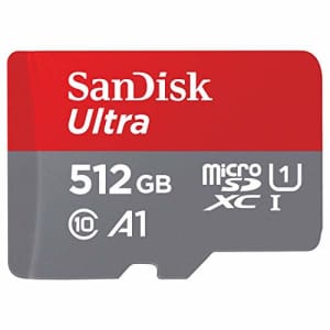 SanDisk Ultra 512GB microSDXC UHS-I Memory Card w/ Adapter for $57