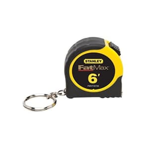 Stanley Fat Max Fmht33706 1/2" X 6' Fatmax Keychain Tape Measure, 12 Pack for $12