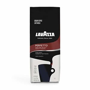 Lavazza Perfetto Ground Coffee Blend, Dark Roast, 12-Ounce Bags (Pack of 6) for $54