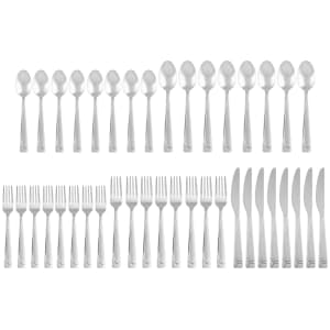 Cambridge Silversmiths Mena Sand 40-Piece Stainless Steel Flatware Set w/ Caddy for $40 Cambridge Silversmiths Mena Sand 40-Piece Stainless Steel Flatware Set w/ Caddy for $40
