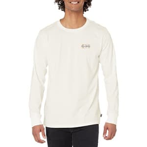 Billabong Men's Long Sleeve Premium Logo Graphic Tee T-Shirt, Off White Walled, XX-Large for $21