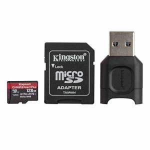Kingston 128GB microSDXC Canvas React Plus 285MB/s Read UHS-II, C10, U3, V90, A1 Memory-Card for $100