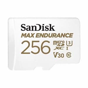 SanDisk 256GB MAX Endurance microSDXC Card with Adapter for Home Security Cameras and Dash cams - for $66