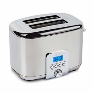 All-Clad TJ822D51 Stainless Steel Digital Toaster with Extra Wide Slot, 2-Slice, Silver for $154