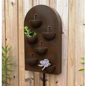Kenroy Home Silva 31" Wall Fountain w/ Planters for $220 in cart