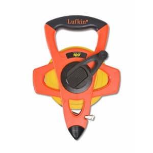 Lufkin Crescent 1/2" x 100' Hi-Viz Orange Engineer's Fiberglass Tape Measure - FE100D, orange/black for $45 Lufkin Crescent 1/2" x 100' Hi-Viz Orange Engineer's Fiberglass Tape Measure - FE100D, orange/black for $45