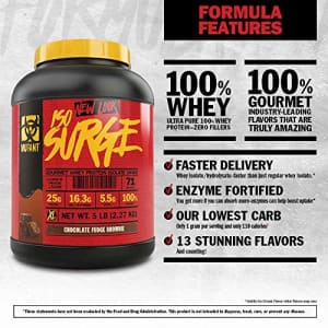 Mutant ISO Surge Whey Protein Powder Acts FAST to Help Recover, Build Muscle, Bulk and Strength, for $32 Mutant ISO Surge Whey Protein Powder Acts FAST to Help Recover, Build Muscle, Bulk and Strength, for $32