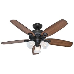 Hunter Fan Company 52107 Hunter Builder Indoor Ceiling Fan with LED Light and Pull Chain Control, for $97