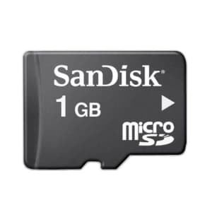 Sandisk 1GB microSD Card (SDSDQ-1024/001G, Bulk) for $10