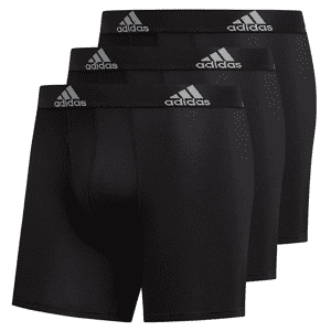 adidas Men's Performance Boxer Briefs 3-Pack for $14