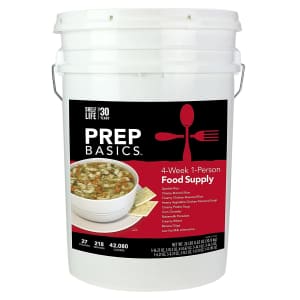 Prep Basics 4-Week 1-Person Emergency Food Supply for $100 w/ Prime