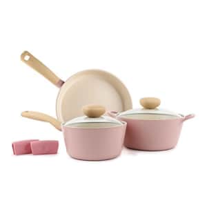 Neoflam Retro 5pc Ceramic Nonstick Cookware Set, PFOA Free Pots and Pans with Integrated Steam Vent for $173