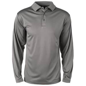 Reebok Men's Long Sleeve Contour Polo for $10 Reebok Men's Long Sleeve Contour Polo for $10