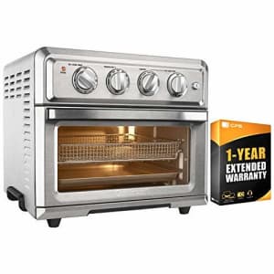 Cuisinart TOA-60 Convection Toaster Oven Air Fryer with Light, Silver w/ 1 Year Extended Warranty for $203
