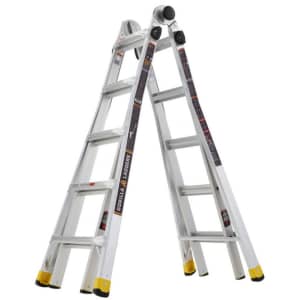 Gorilla Ladders MPXA 22-Foot Aluminum Multi-Position Ladder for $214