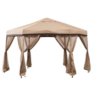 Sunjoy 13x11-Foot Steel Hexagon Pop-Up Gazebo for $185 Sunjoy 13x11-Foot Steel Hexagon Pop-Up Gazebo for $185