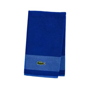 Lacoste Match Bath Towel, 100% Cotton, 600 GSM, 30"x52", Surf Blue for $33 Lacoste Match Bath Towel, 100% Cotton, 600 GSM, 30"x52", Surf Blue for $33