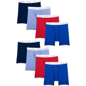 Fruit of the Loom Men's Lightweight Boxer Briefs 8-Pack for $15
