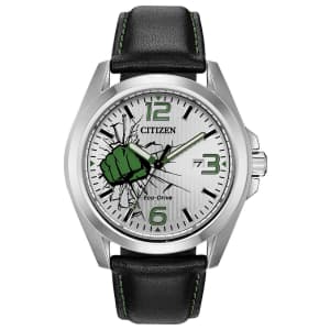 Citizen Men's Eco-Drive Marvel Hulk Limited Edition 45mm Watch for $51