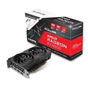 Sapphire 11310-01-20G Pulse AMD Radeon RX 6600 Gaming Graphics Card with 8GB GDDR6, AMD RDNA 2 for $379