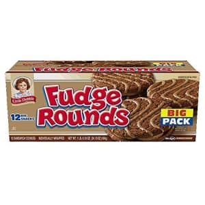 Little Debbie Fudge Rounds 12-Pack for $4