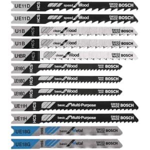 Bosch 12-Piece U-Shank Jigsaw Blade Set for $6 Bosch 12-Piece U-Shank Jigsaw Blade Set for $6