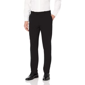 Van Heusen Men's Flex Flat Front Straight Fit Pants for $12