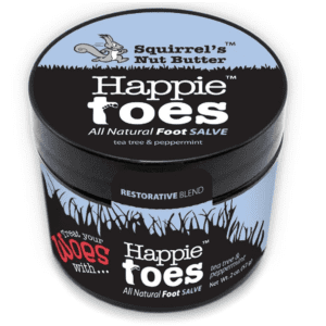 Squirrels Nut Butter Happie Toes Salve 2-oz. Container for $7 Squirrels Nut Butter Happie Toes Salve 2-oz. Container for $7