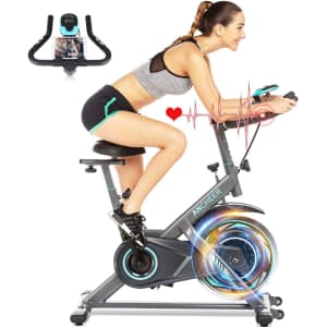 Ancheer Stationary Exercise Bike w/ HR Monitor & LCD Display for $188 Ancheer Stationary Exercise Bike w/ HR Monitor & LCD Display for $188