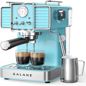 Galanz Retro Espresso Machine with Milk Frother for $117