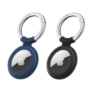 ESR Cloud Silicone AirTag 2021 Keychain Case 2-Pack for $8