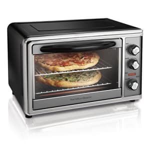 Hamilton Beach Countertop Rotisserie Convection Toaster Oven, Large, Stainless Steel (31107D) for $105 Hamilton Beach Countertop Rotisserie Convection Toaster Oven, Large, Stainless Steel (31107D) for $105