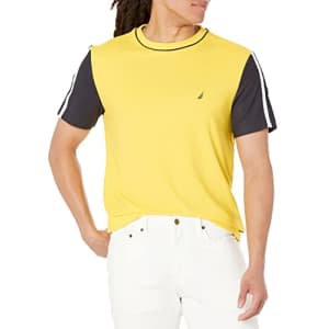 Nautica Men's Navtech Sustainably Crafted T-Shirt, Marigold, Large for $20