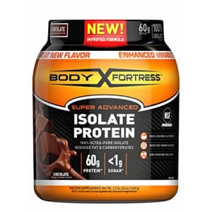 Body Fortress Super Advanced Whey Protein Isolate Powder, Gluten Free, Chocolate, 1.5 lbs for $26 Body Fortress Super Advanced Whey Protein Isolate Powder, Gluten Free, Chocolate, 1.5 lbs for $26