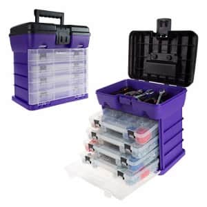 Stalwart Storage and Tool Box-Durable Organizer Utility Box-4 Drawers with 19 Compartments Each for for $35