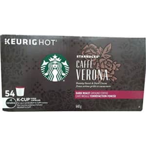 Starbucks Caffe Verona, Dark, K-Cup Portion Pack for Keurig K-Cup Brewers 54-Count for $44
