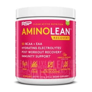 RSP AminoLean Recovery Natural - Post Workout BCAAs Amino Acids Supplement + Electrolytes, BCAAs for $25