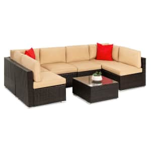 Best Choice Products 7-Piece Modular Wicker Sectional Set for $800 Best Choice Products 7-Piece Modular Wicker Sectional Set for $800