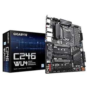 GIGABYTE C246-WU4 (Intel/C246 Express Chipset/ATX/DDR4/Dual Intel Server GbE for $219 GIGABYTE C246-WU4 (Intel/C246 Express Chipset/ATX/DDR4/Dual Intel Server GbE for $219