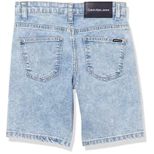 Calvin Klein Boys' Big Stretch Denim Short, Slater 22, 8 for $20