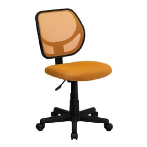 Flash Furniture Low Back Orange Mesh Swivel Task Office Chair for $85