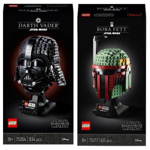 LEGO Star Wars: Darth Vader & Boba Fett Helmet for $105 LEGO Star Wars: Darth Vader & Boba Fett Helmet for $105