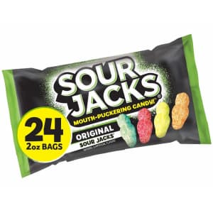 Sour Jacks 2-oz. Candy Gummy Snacks 24-Pack for $25