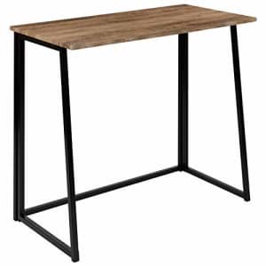 Flash Furniture Small Rustic Natural Home Office Folding Computer Desk - 36" for $80